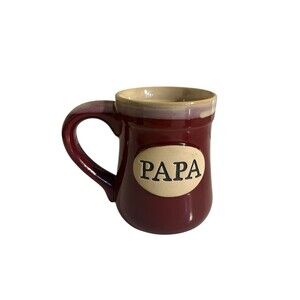 Papa Coffee Mug Best Job Ever Burton And Burton Maroon